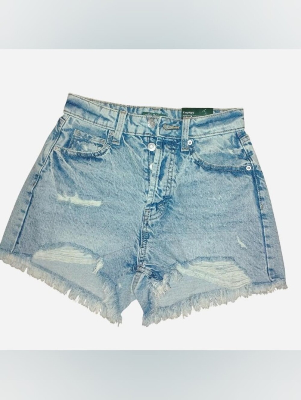 Wild Fable High-Rise EasyRigid Light Wash Denim Shorts – Size 00 (2.5" Inseam)